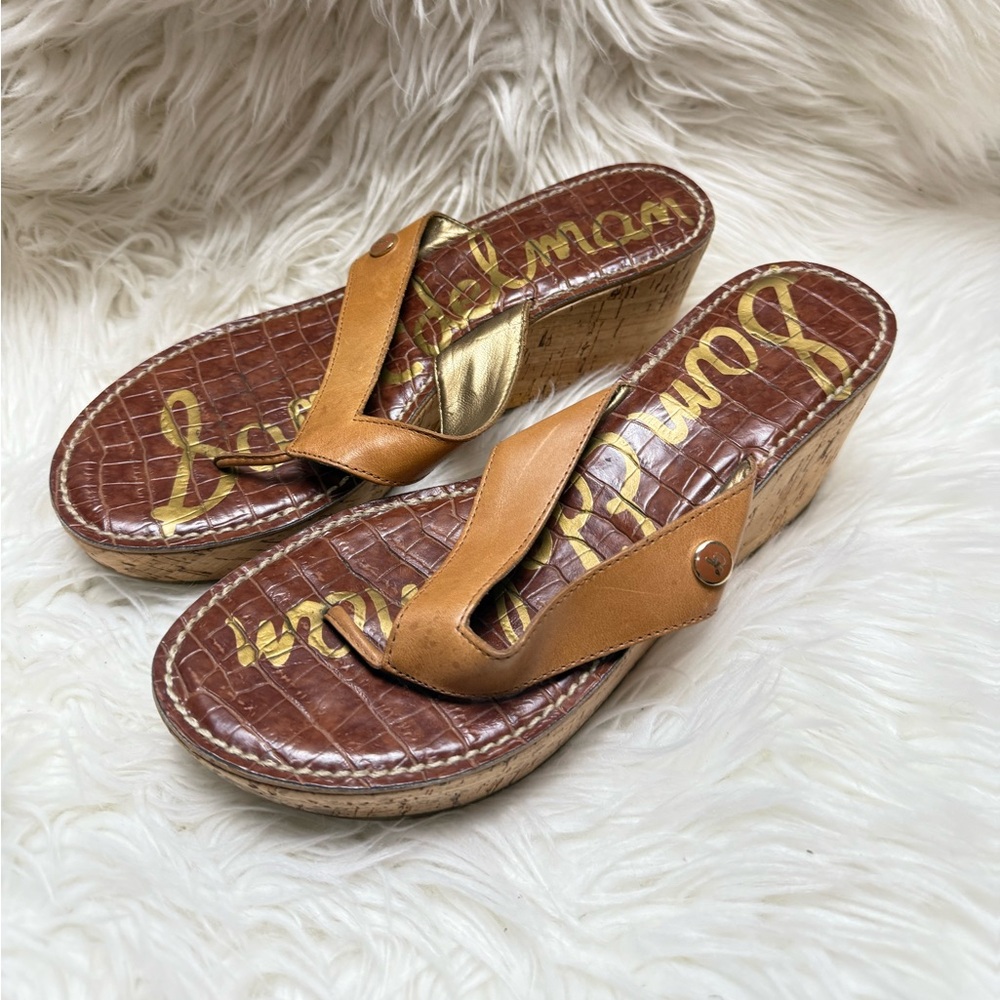 Sam Edelman size 8.5 Sandals with Cork Wedge